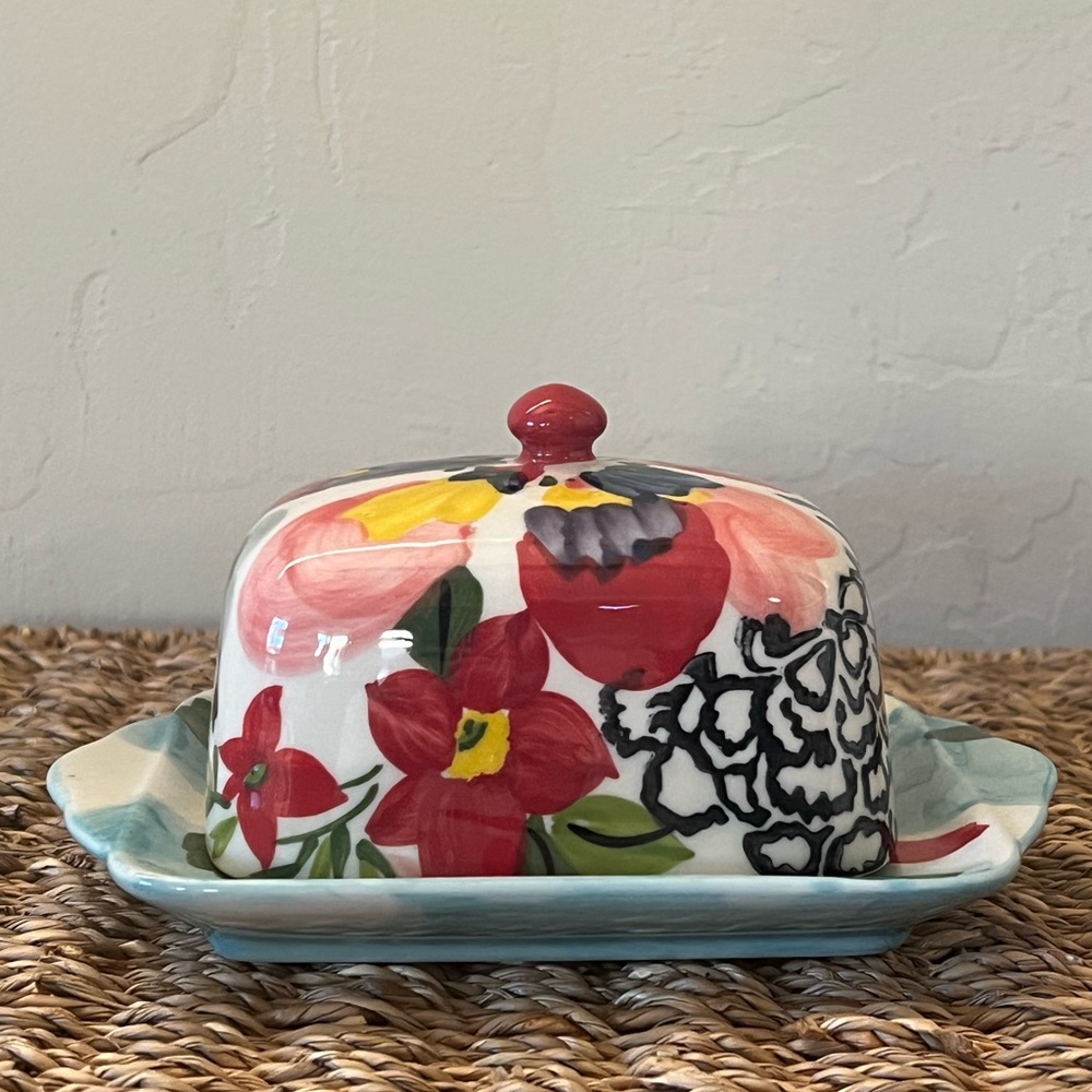 Anthropologie AMARYLLIS Butter Dish